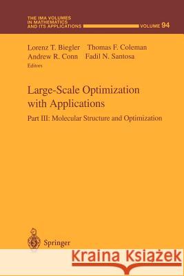 Large-Scale Optimization with Applications: Part III: Molecular Structure and Optimization Biegler, Lorenz T. 9781461268703 Springer