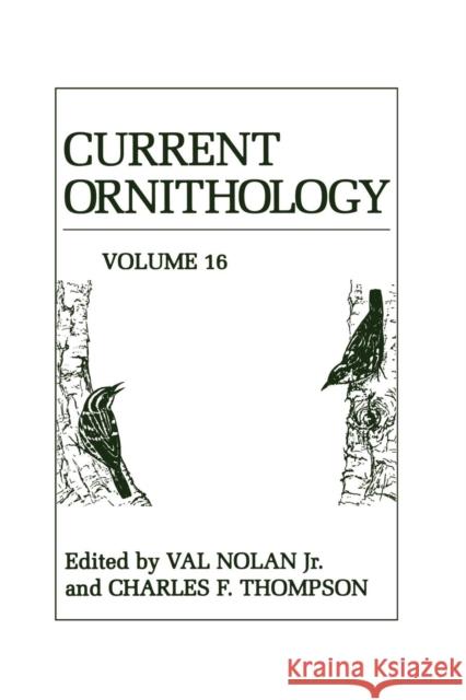 Current Ornithology Val, Jr. Nolan Charles F Val, Jr. Nolan 9781461354437 Springer