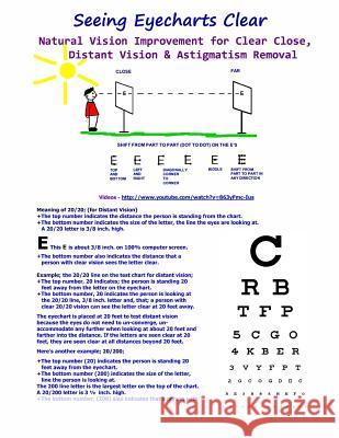 Seeing Eyecharts Clear - Natural Vision Improvement for Clear Close, Distant Vision: & Astigmatism Removal Clark Night William H. Bates 9781466442733 Createspace