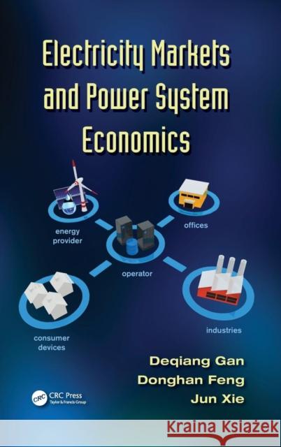 Electricity Markets and Power System Economics Deqiang Gan Donghan Feng Jun Xie 9781466501690 CRC Press
