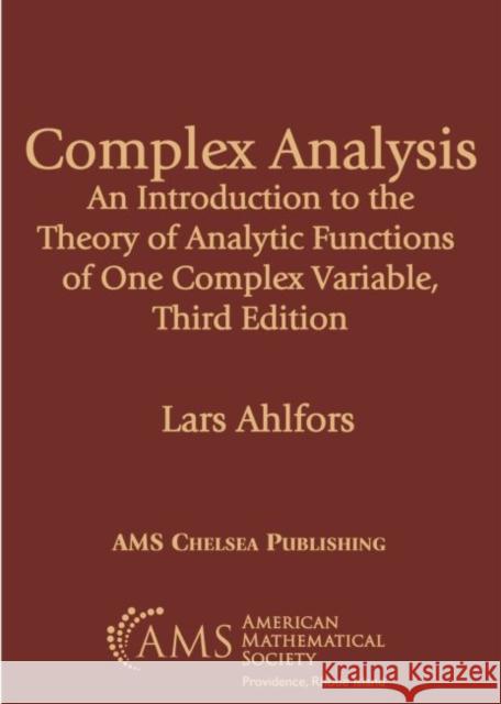 Complex Analysis Lars Ahlfors 9781470467678