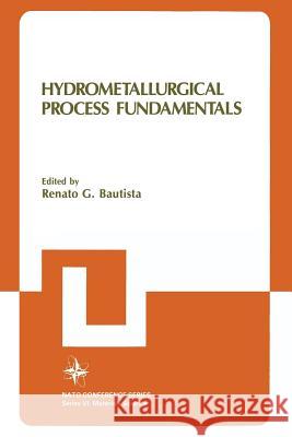 Hydrometallurgical Process Fundamentals Renato G. Bautista 9781489922762 Springer
