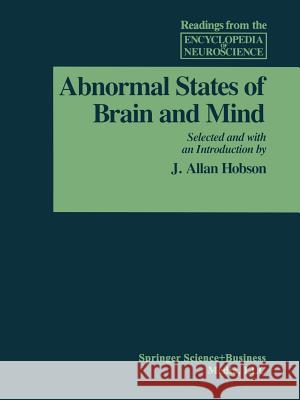 Abnormal States of Brain and Mind ADELMAN, HOBSON 9781489967701
