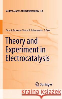 Theory and Experiment in Electrocatalysis Perla B Balbuena Venkat R Subramanian  9781489982292