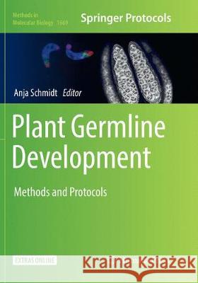 Plant Germline Development: Methods and Protocols Schmidt, Anja 9781493984428