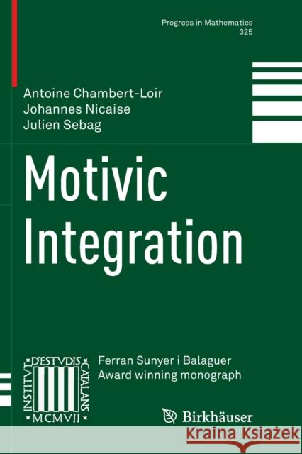 Motivic Integration Antoine Chambert-Loir Johannes Nicaise Julien Sebag 9781493993154 Birkhauser
