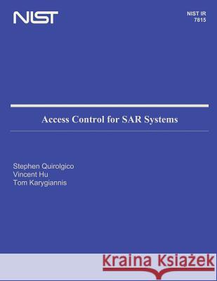 Access Control for SAR Systems U. S. Department of Commerce 9781495305436