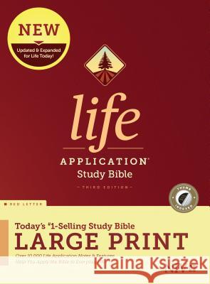 NIV Life Application Study Bible, Third Edition, Large Print (Red Letter, Hardcover, Indexed) Tyndale 9781496443878 Tyndale House Publishers