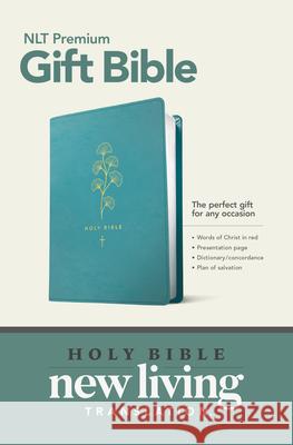 Premium Gift Bible NLT (Red Letter, Leatherlike, Teal) Tyndale 9781496445414 Tyndale House Publishers