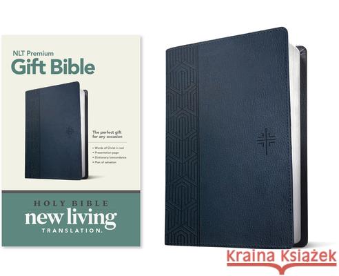 Premium Gift Bible NLT (Red Letter, Leatherlike, Blue) Tyndale 9781496445421 Tyndale House Publishers
