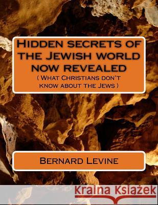 Hidden secrets of the Jewish world now revealed: ( What Christians don't know about the Jews ) Levine, Bernard 9781500294830