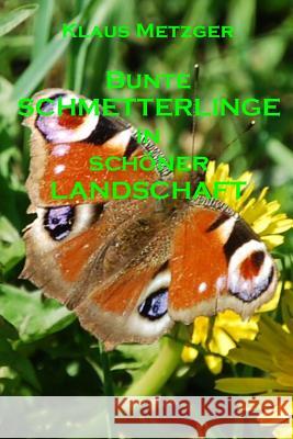 Bunte Schmetterlinge in Schöner Landschaft Metzger, Klaus 9781500689858 Createspace