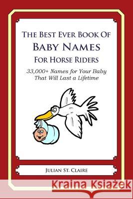 The Best Ever Book of Baby Names for Horse Riders: 33,000+ Names for Your Baby That Will Last a Lifetime Julian S 9781503046023