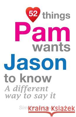 52 Things Pam Wants Jason To Know: A Different Way To Say It Simone 9781511962001