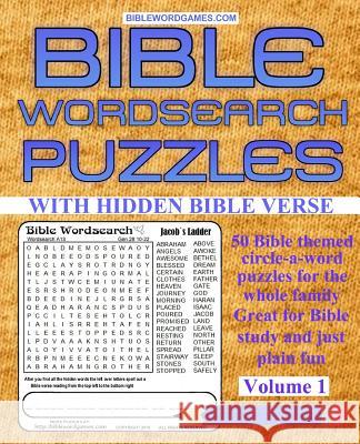 Bible Word Search Puzzles Volume 1: 50 New Large Print Bible Themed Word search puzzles Watson, Gary W. 9781523672141
