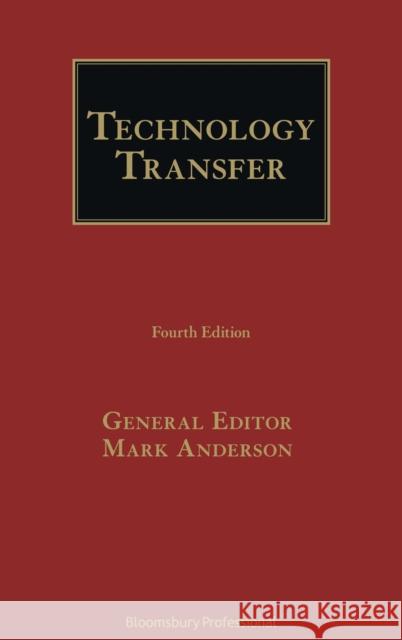 Technology Transfer Mark Anderson Victor Warner 9781526509062 Tottel Publishing