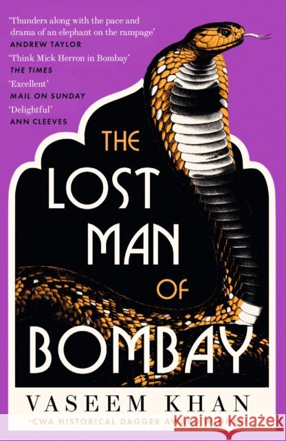 The Lost Man of Bombay: The thrilling new mystery from the acclaimed author of Midnight at Malabar House Vaseem Khan 9781529341140 Hodder & Stoughton