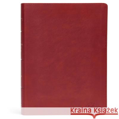 KJV Spurgeon Study Bible, Crimson Leathertouch Csb Bibles by Holman                     Alistair Begg 9781535925556 Holman Bibles