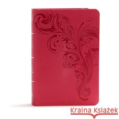 KJV Large Print Compact Reference Bible, Pink Leathertouch Holman Bible Staff 9781535935746