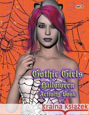 Gothic Girls Halloween Activity Book Tabz Jones 9781537078847