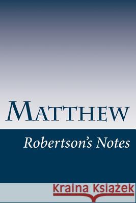 Matthew John Robertson 9781537133973 Createspace Independent Publishing Platform