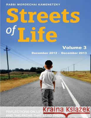 Streets of Life Collection Volume 3: Reflections on Life's Amazing Journeys and the Paths that Lead There Kamenetzky, Rabbi Mordechai 9781539774976 Createspace Independent Publishing Platform