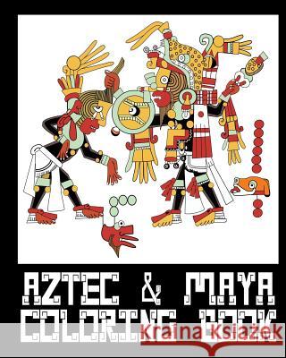 Aztec & Mayan Coloring Book - 26 Designs to Color in - Colouring Book: Only one design per page Color, Captain 9781544630724 Createspace Independent Publishing Platform