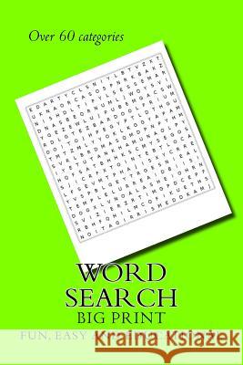 Word Search: Big Easy to Read M. Vitale 9781548540722 Createspace Independent Publishing Platform