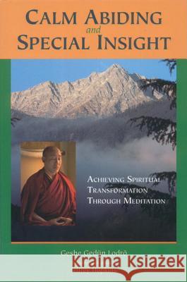 Calm Abiding and Special Insight: Achieving Spiritual Transformation through Meditation Lodro, Geshe Gedun 9781559391108 Snow Lion Publications