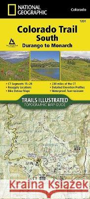 Colorado Trail South, Durango to Monarch Map National Geographic Maps 9781566956949