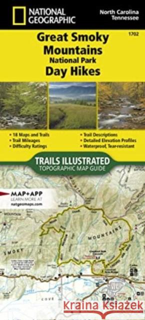 Great Smoky Mountains National Park Day Hikes Map National Geographic Maps 9781566958011