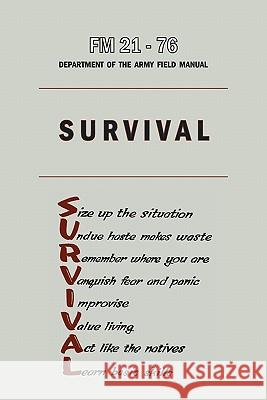 U.S. Army Survival Manual FM 21-76 Department 9781578989935