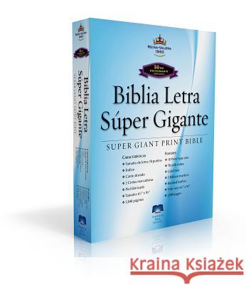 Spanish Super Giant Print Bible-Rvr 1960 American Bible Society 9781585168989 Not Avail