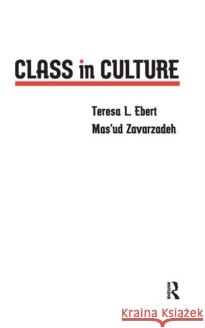 Class in Culture Teresa L. Ebert Mas'ud Zavarzadeh 9781594513145 Paradigm Publishers
