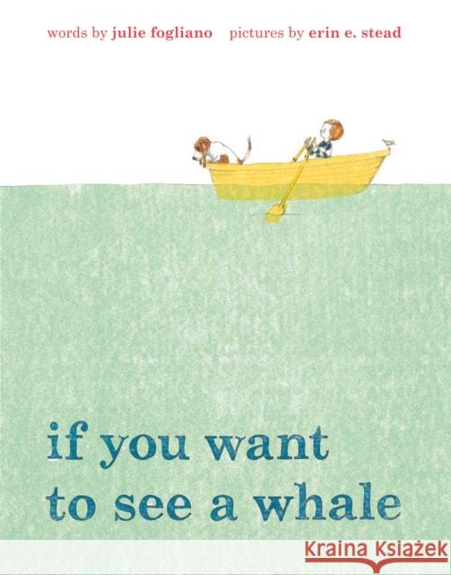 If You Want to See a Whale Julie Fogliano Erin Stead 9781596437319
