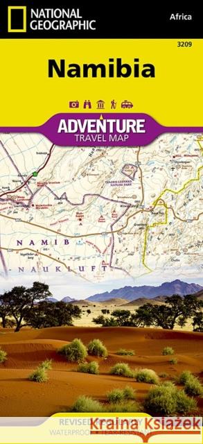 Namibia Map National Geographic Maps 9781597756198 National Geographic Maps