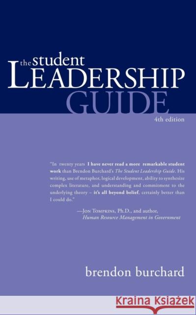 The Student Leadership Guide Brendon Burchard 9781600374920