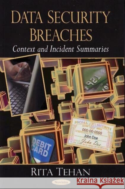 Data Security Breaches: Context & Incident Summaries Rita Tehan 9781604565065 Nova Science Publishers Inc