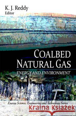 Coalbed Natural Gas: Energy & Environment K J Reddy 9781616680367 Nova Science Publishers Inc