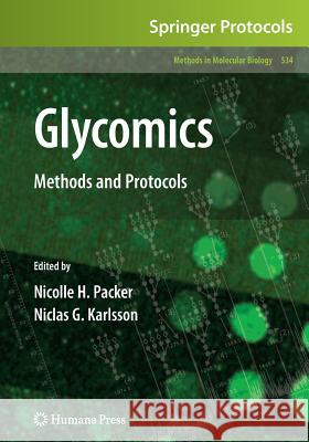 Glycomics: Methods and Protocols Packer, Nicolle H. 9781617377693 Humana Press