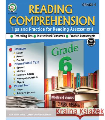 Reading Comprehension, Grade 6 Schyrlet Cameron Suzanne Myers 9781622238651