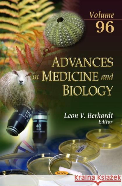 Advances in Medicine & Biology: Volume 96 Leon V Berhardt 9781634845069 Nova Science Publishers Inc