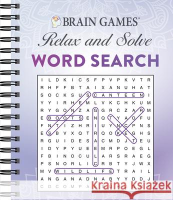Brain Games - Relax and Solve: Word Search (Purple) Publications International Ltd           Brain Games 9781640304635 Publications International, Ltd.