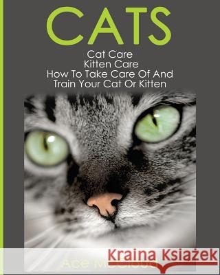 Cats: Cat Care: Kitten Care: How To Take Care Of And Train Your Cat Or Kitten Ace McCloud 9781640481350 Pro Mastery Publishing