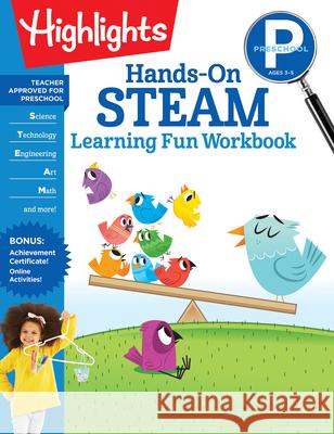 Preschool Hands-On Steam Learning Fun Workbook Highlights Learning 9781644721865 Highlights Learning