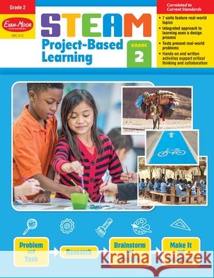 Steam Project-Based Learning, Grade 2 Teacher Resource Evan-Moor Educational Publishers 9781645141884