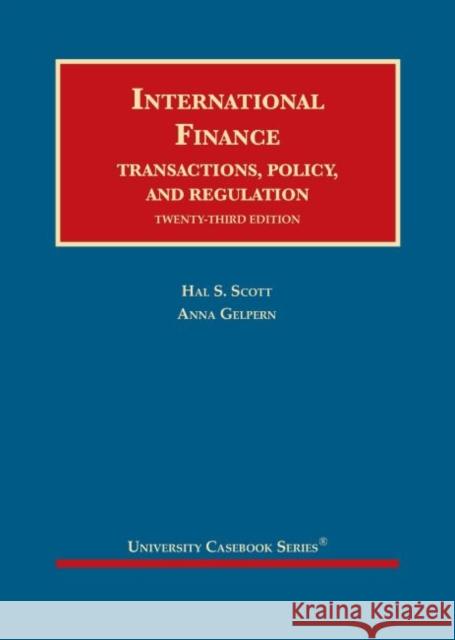 International Finance Anna Gelpern 9781647084103 West Academic