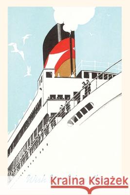 Vintage Journal Close up of Ocean Liner Travel Poster Found Image Press 9781648111556 Found Image Press