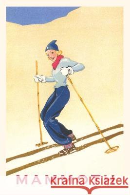 The Vintage Journal Woman Skiing Down Hill, Mammoth Found Image Press 9781648116759 Found Image Press