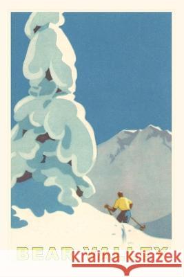 The Vintage Journal Big Snowy Pine Tree and Skier, Bear Valley Found Image Press 9781648116780 Found Image Press